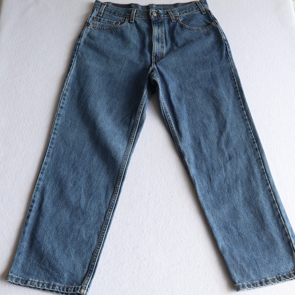 Vintage Y2K Levis 550 Jeans Men's 36x30 Denim USA Medium Wash 2001